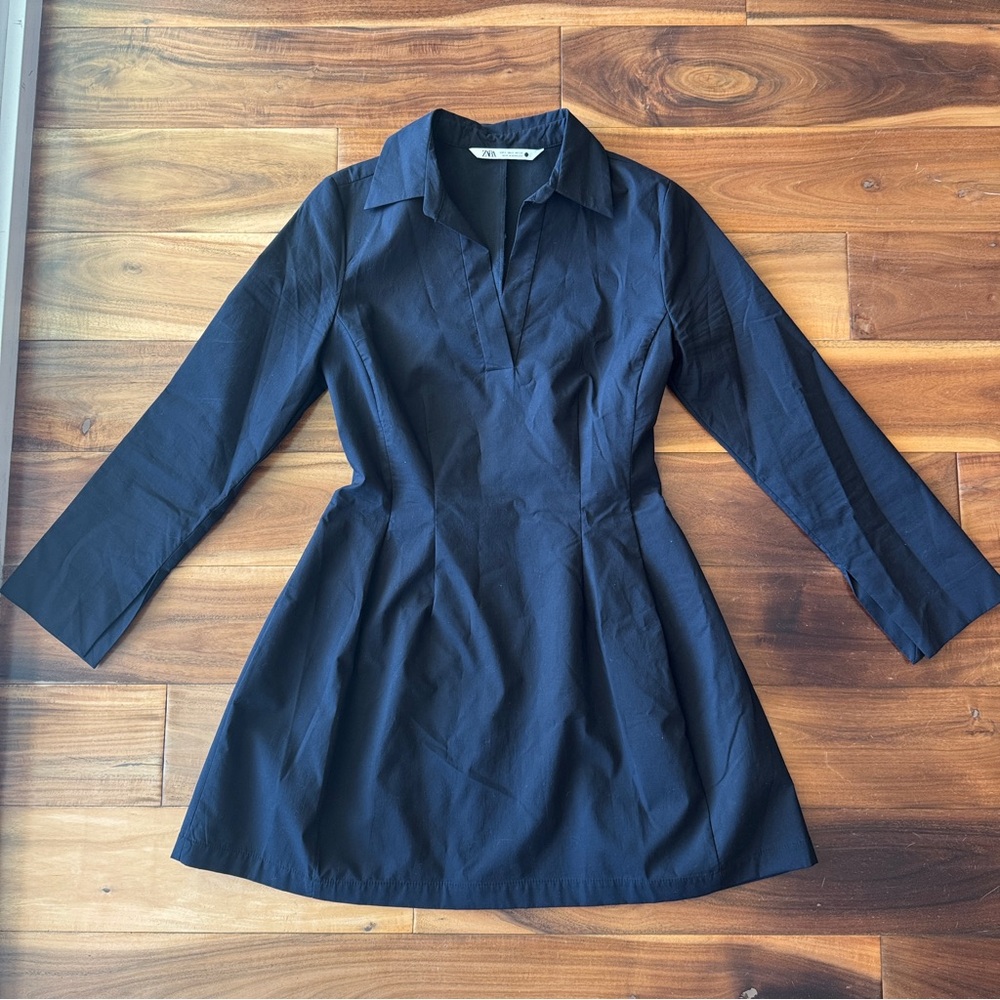 Zara black Long Sleeve Dress